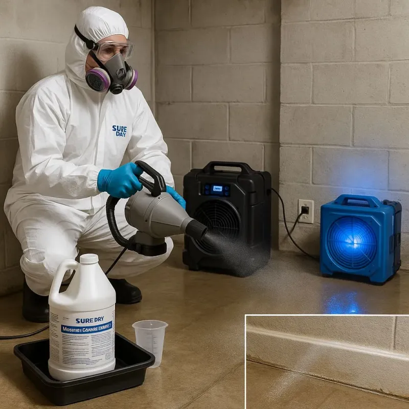 Sanitization and Odor Removal process in The Crossings, FL