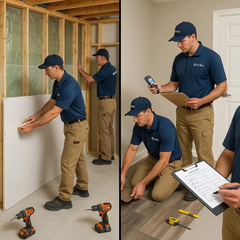 Repairs and Reconstruction process in The Crossings, FL